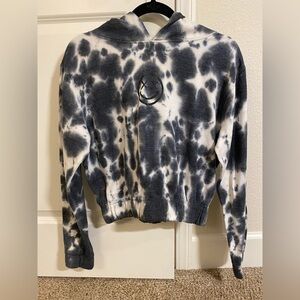 Monochrome Tie-Dye Hoodie